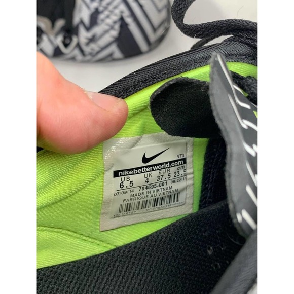 Nike Free 5.0 TR Running Trainers Shoes Black/White Pattern Women’s Size 6.5 - Picture 8 of 8